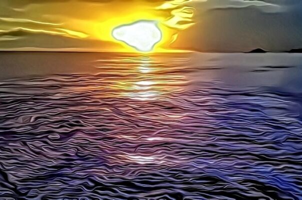 Amazing Sunset At Boat Side